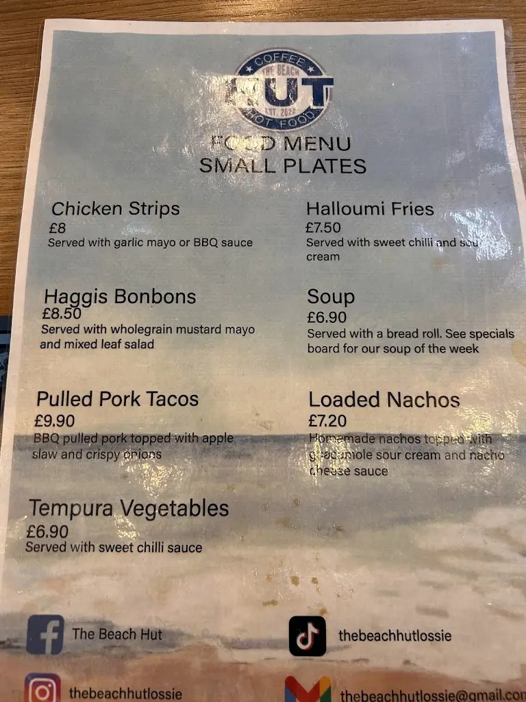 Menu_The Beach Hut_Lossiemouth_image_3