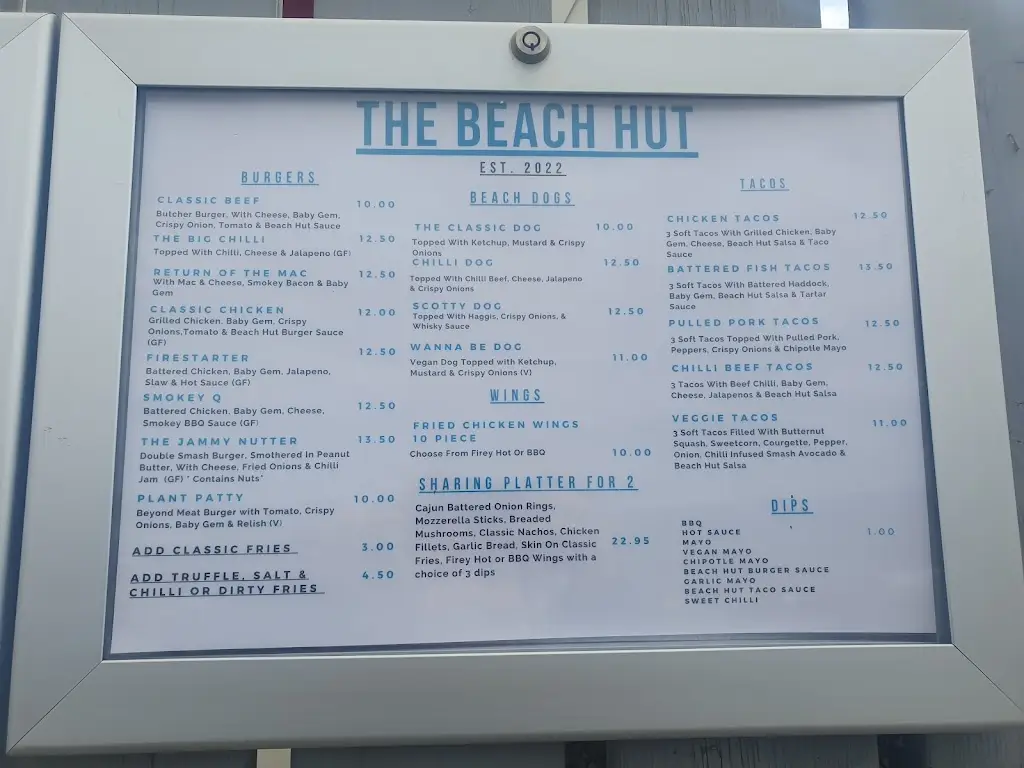 Menu_The Beach Hut_Lossiemouth_image_4