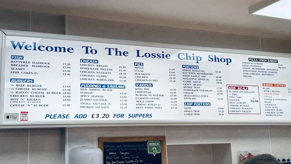 Menu_The Lossie Chip Shop_Lossiemouth_image_1