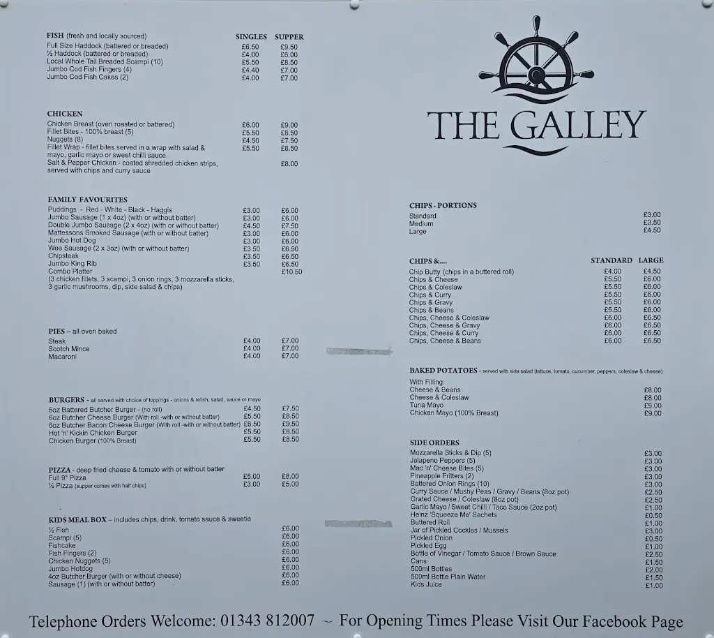 Menu_The Galley Fish & Chip Shop_Lossiemouth_image_1