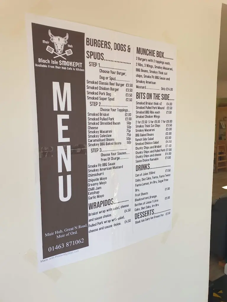 Menu_The Muir Hub & Cafe_Muir of Ord_image_1