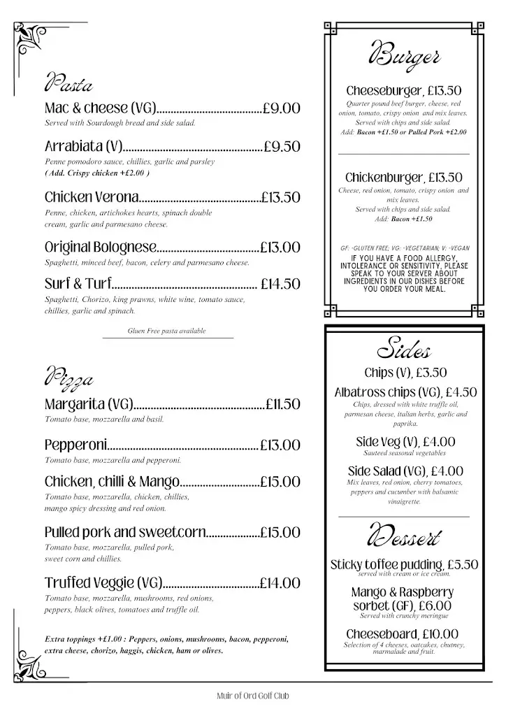 Menu_Albatross Kitchen_Muir of Ord_image_1