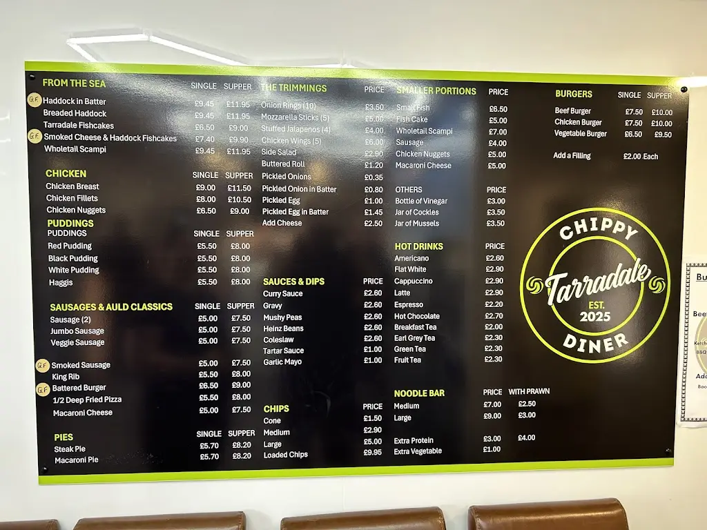 Menu_Tarradale Chippy & Auld Sweetie Shop_Muir of Ord_immagine_2