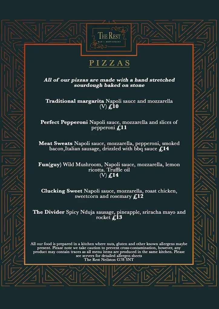 Menu_The Rest_Neilston_immagine_4