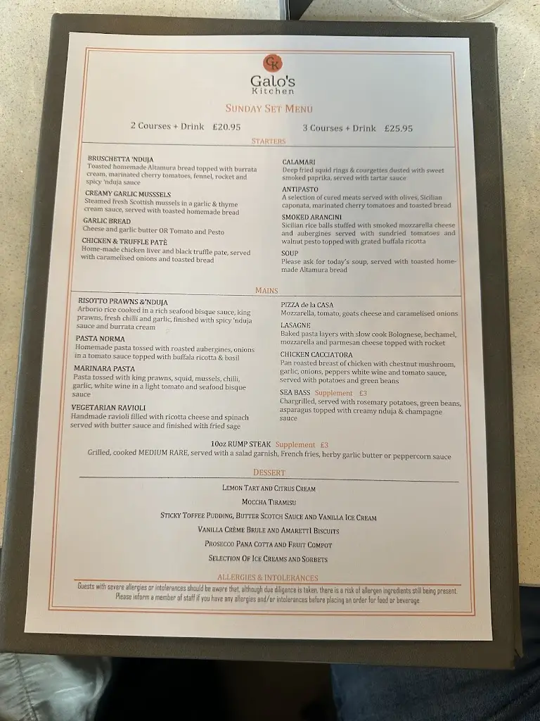 Menu_Galo’s Kitchen, Bingley_Bingley_image_1