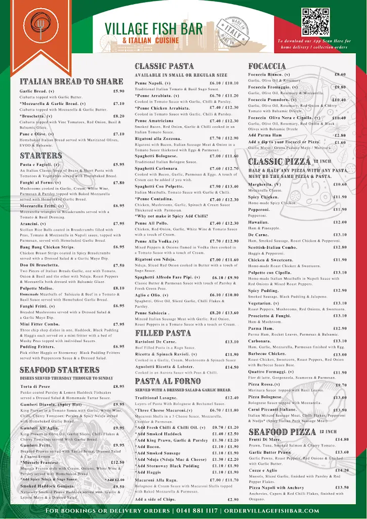 Menu_The Village Fish Bar_Neilston_image_1