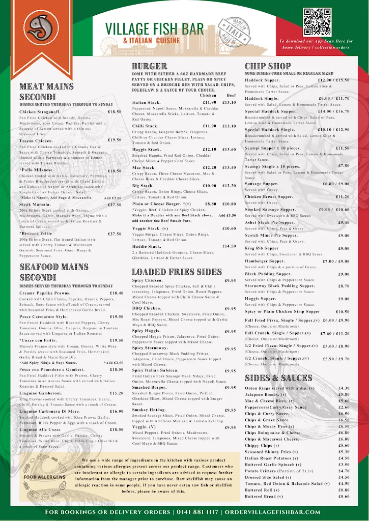 Menu_The Village Fish Bar_Neilston_image_2