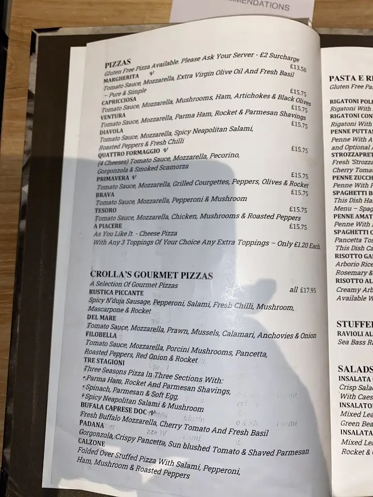 Menu_Crolla's Italian Kitchen_Musselburgh_image_3