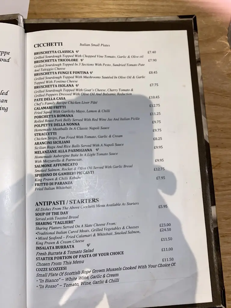 Menu_Crolla's Italian Kitchen_Musselburgh_image_4