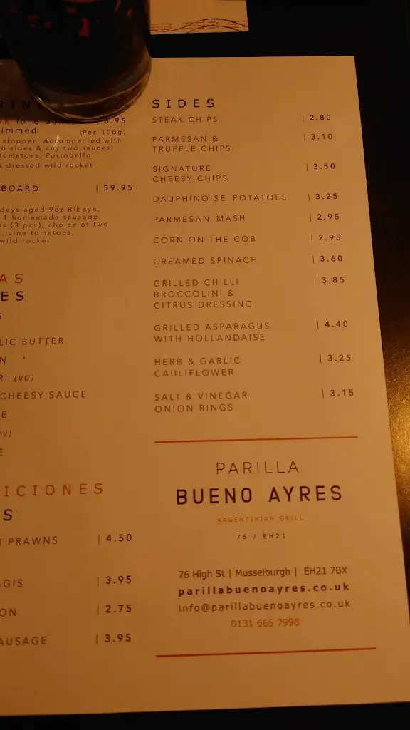 Menu_Parrilla Argentinian Grill - Musselburgh_Musselburgh_image_2