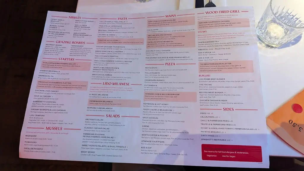 Menu_Lido Musselburgh_Musselburgh_image_3