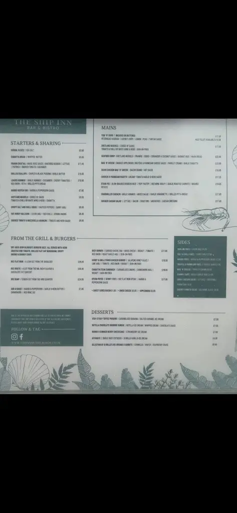 Menu_The Ship Inn_Musselburgh_image_3