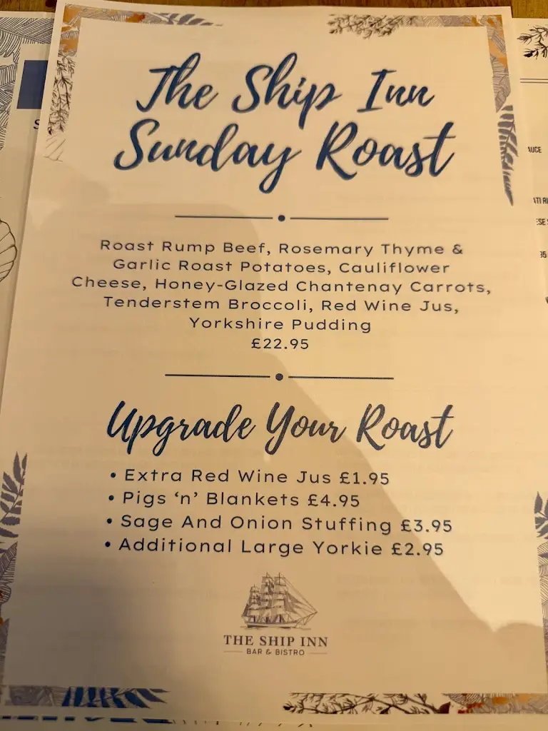 Menu_The Ship Inn_Musselburgh_image_4