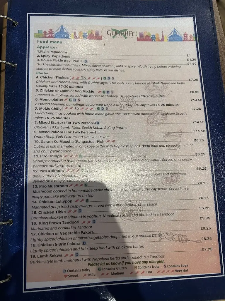 Menu_Gurkha Bar & Restaurant_Musselburgh_image_1