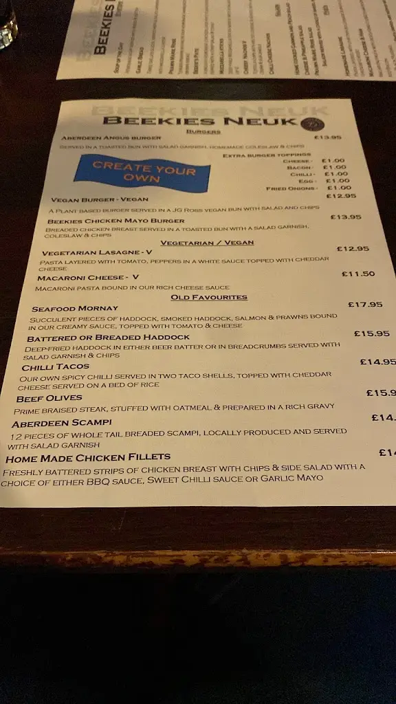 Menu_Beekie's Neuk_Newmacher_image_1