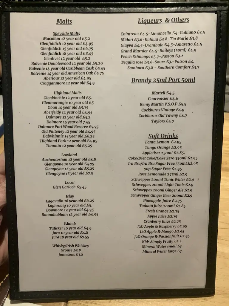 Menu_The Cock & Bull_Newmacher_image_3