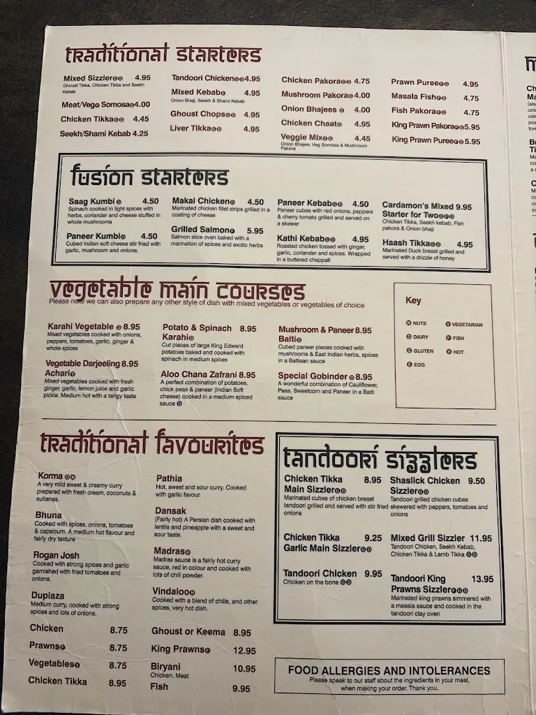 Menu_Cardamon Restaurant_Bingley_image_1