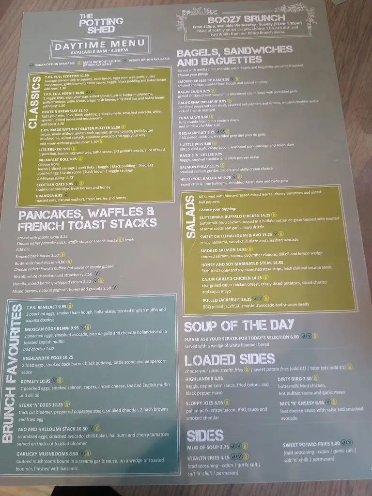 Menu_The Potting Shed at Si!_North Ayrshire_immagine_2