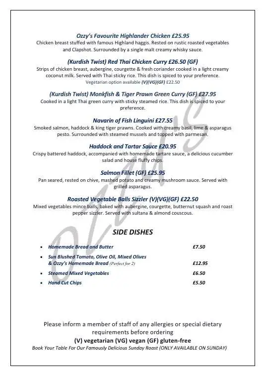 Menu_Ozzy's Fine Dining Restaurant_Nairn_image_4