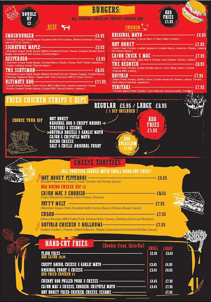 Menu_Town Bistro Wishaw_Newmains_image_2