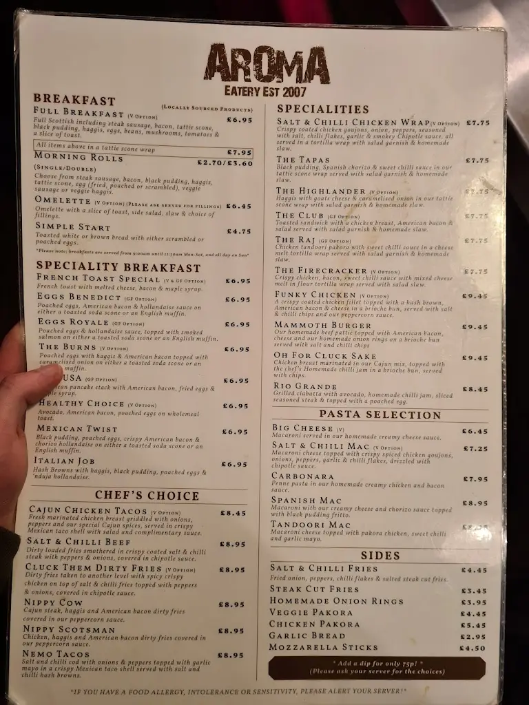 Menu_Aroma Coffee & Kitchen_Newmains_image_1