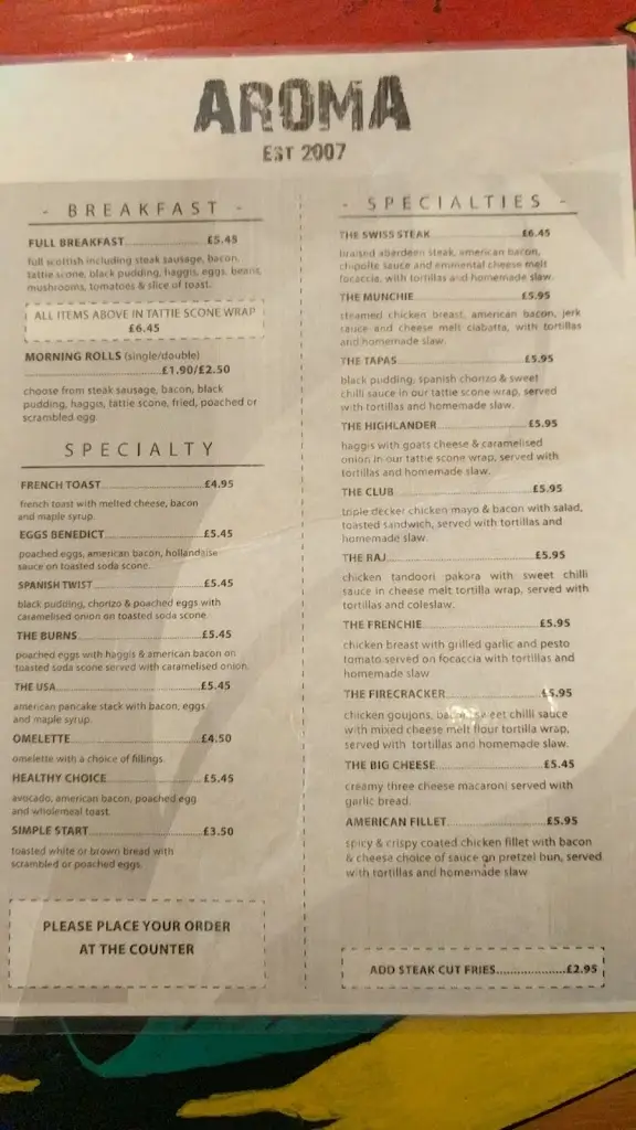 Menu_Aroma Coffee & Kitchen_Newmains_image_4