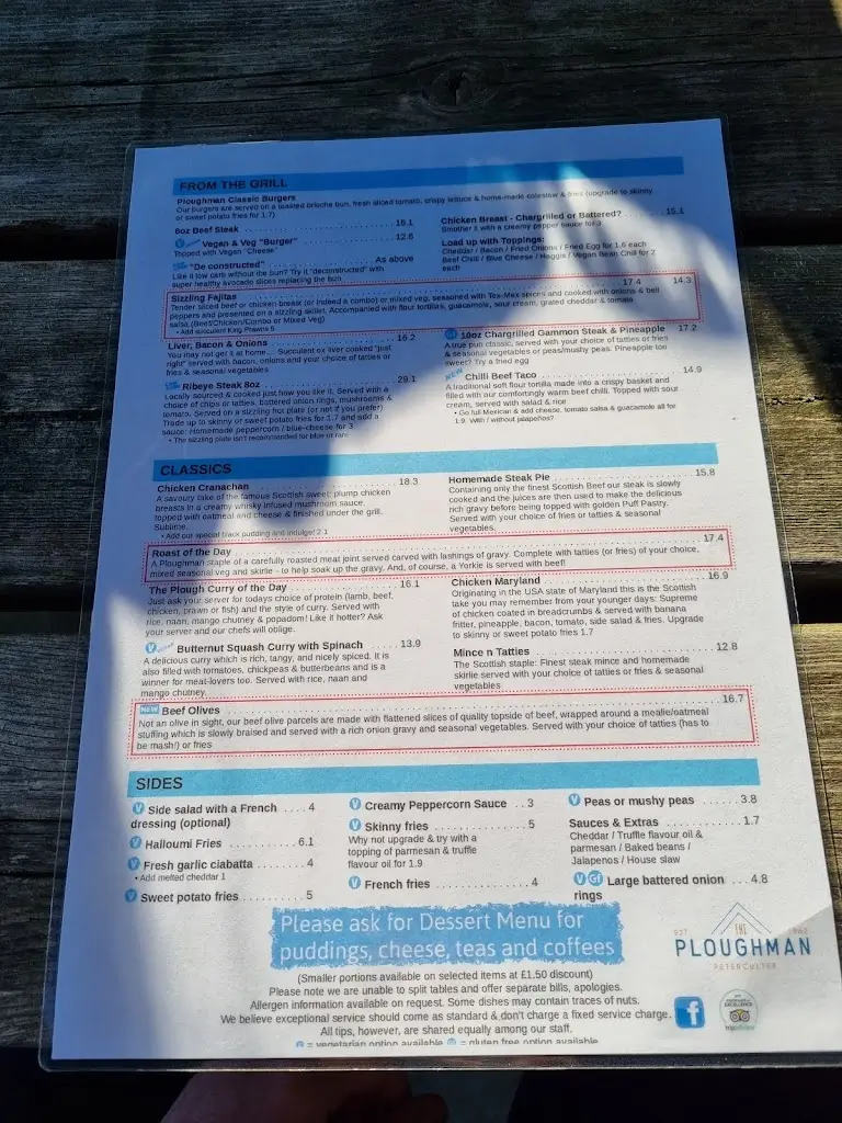 Menu_The Ploughman_Peterculter_image_1