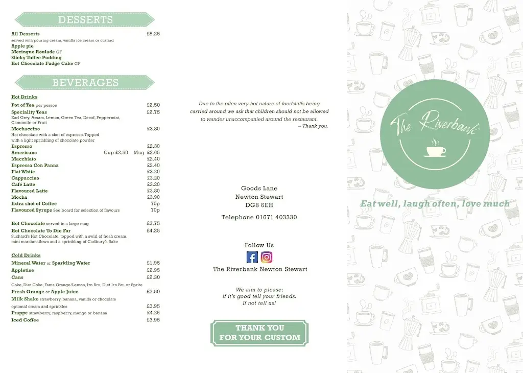 Menu_The Riverbank Restaurant_Newton Stewart_immagine_2