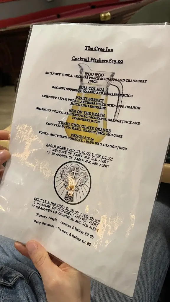 Menu_The Cree Inn_Newton Stewart_image_1