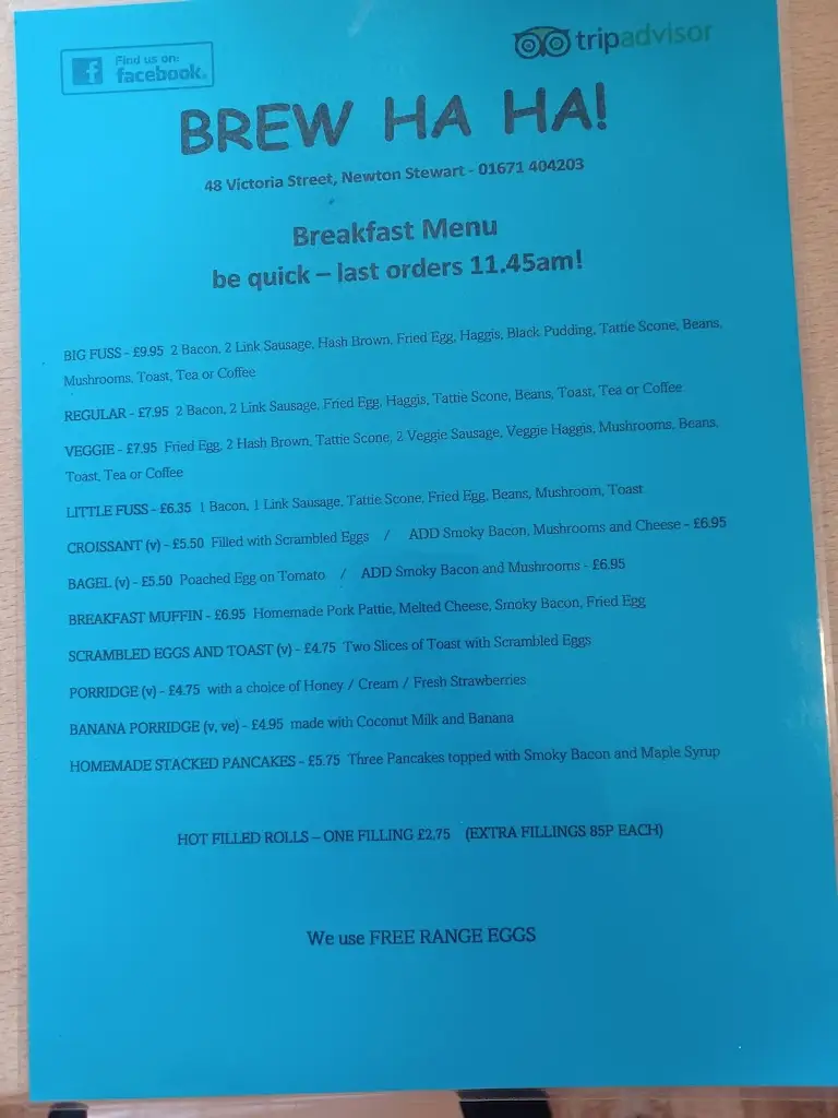 Menu_Brew Ha Ha_Newton Stewart_image_1