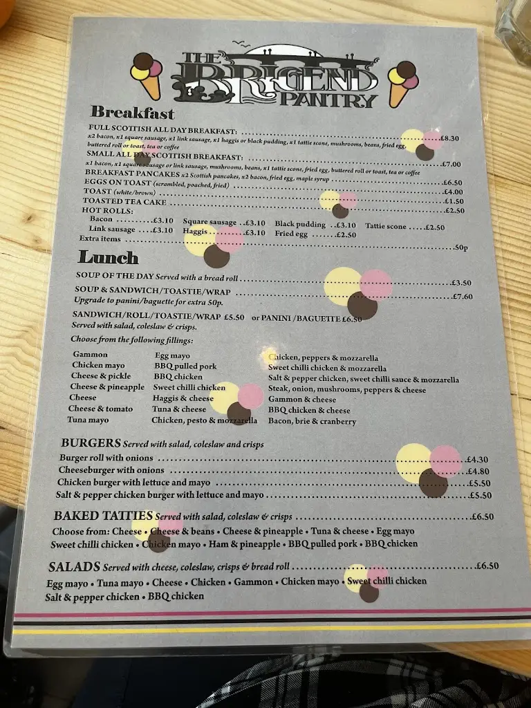 Menu_Brigend Pantry_Newton Stewart_image_1