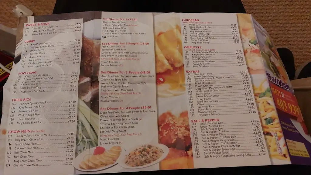 Menu_Rainbow Chinese takeaway_Newton Stewart_image_2