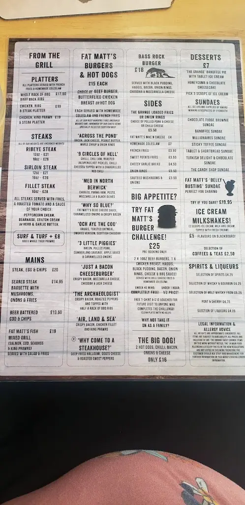 Menu_The Grange Restaurant & Steakhouse_North Berwick_image_2