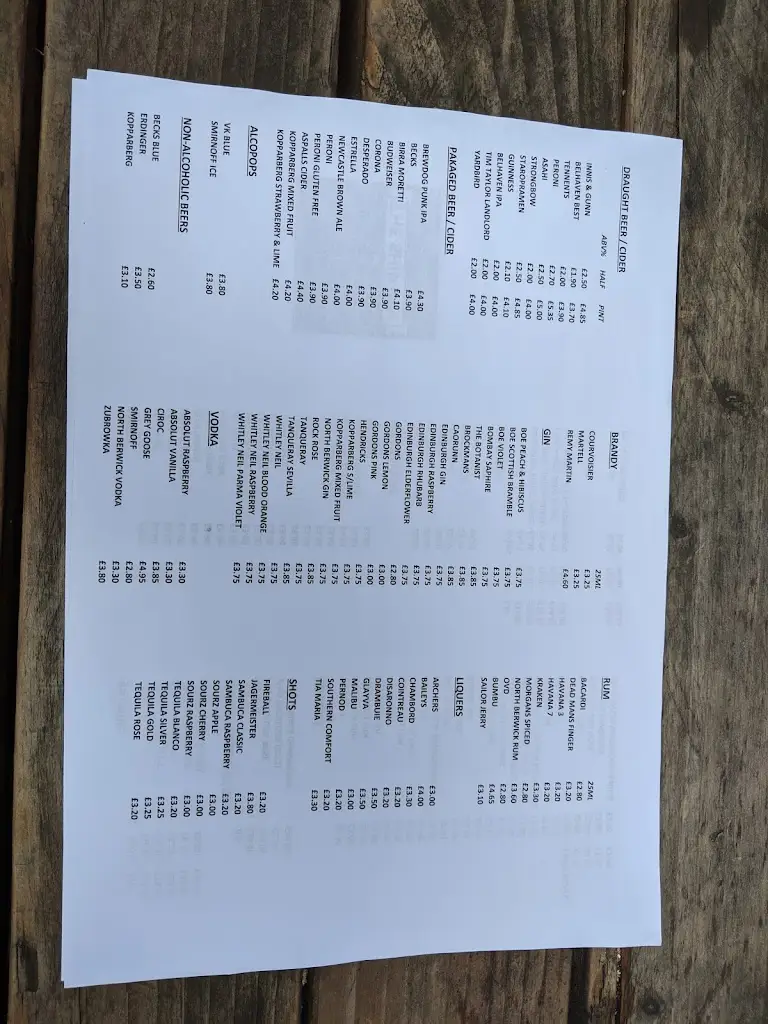 Menu_The Ship Inn_North Berwick_image_4