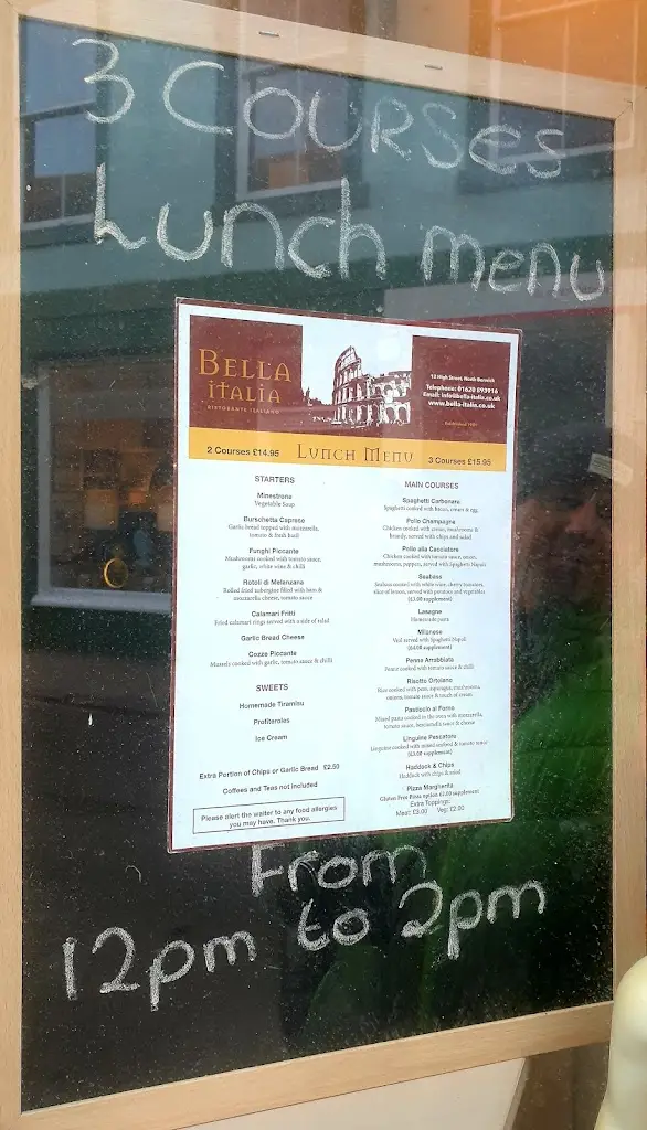 Menu_Bella Italia_North Berwick_imagen_1
