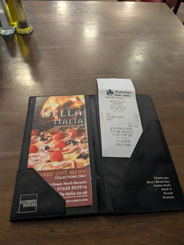 Menu_Bella Italia_North Berwick_imagen_4