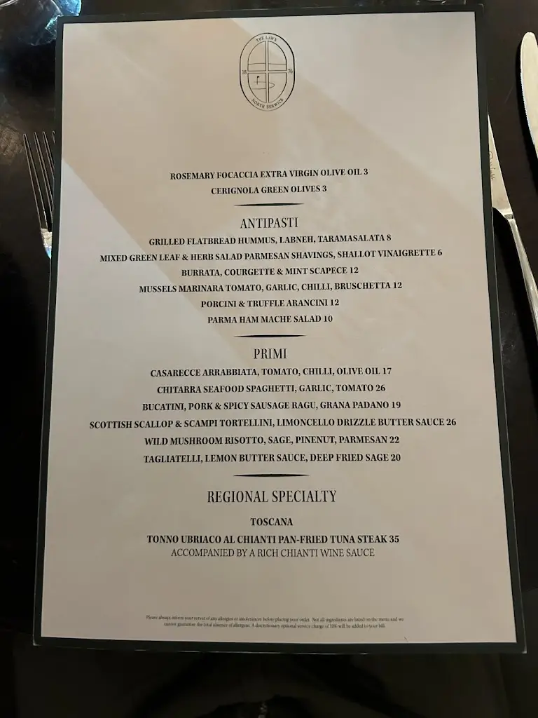 Menu_The Lawn Restaurant North Berwick_North Berwick_image_2