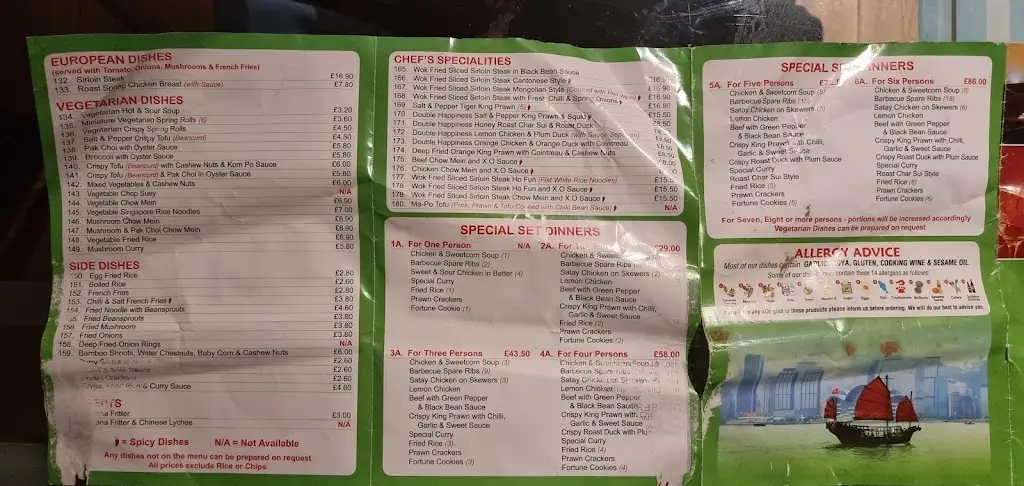 Menu_Lucky House_North Berwick_image_1