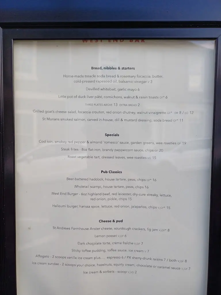 Menu_West End Bar_Pittenweem_image_2