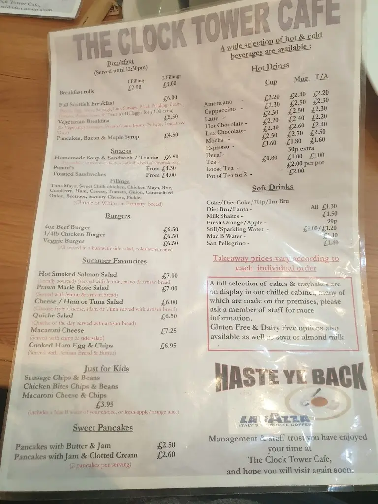 Menu_The Clock Tower Cafe_Pittenweem_image_4