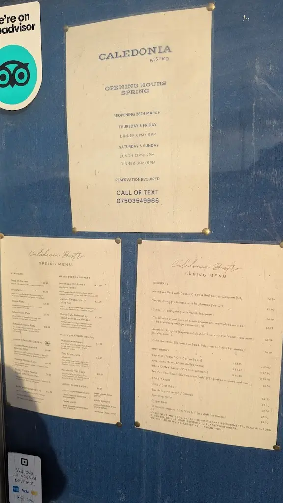 Menu_Caledonia Bistro_Port Bannatyne_image_2