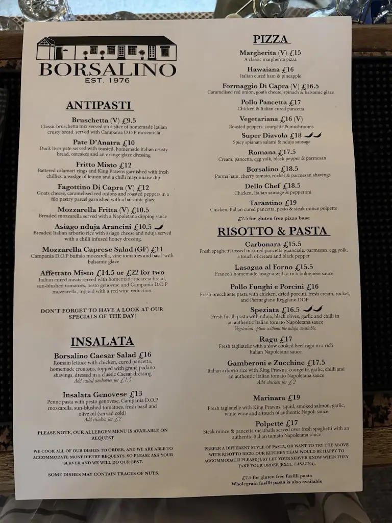 Menu_Borsalino_Newtonhill_immagine_1
