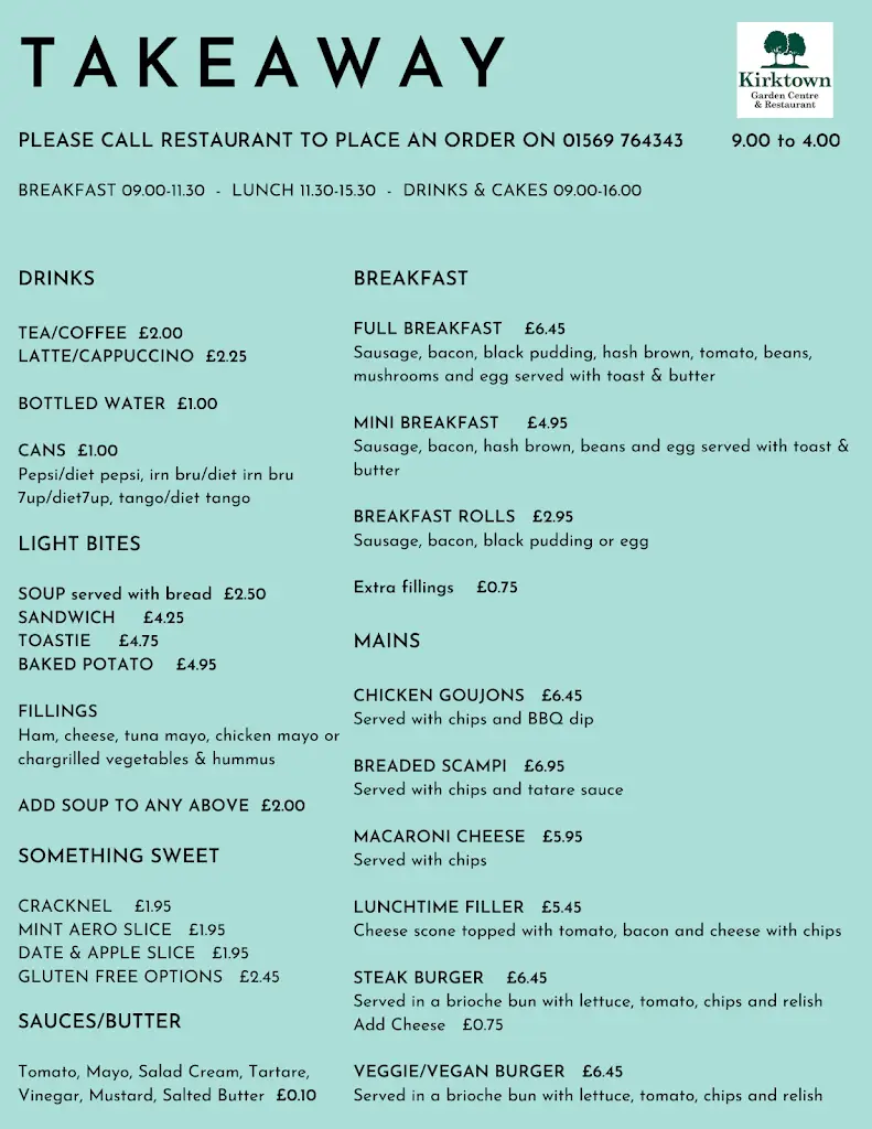 Menu_Kirktown Restaurant_Newtonhill_image_1
