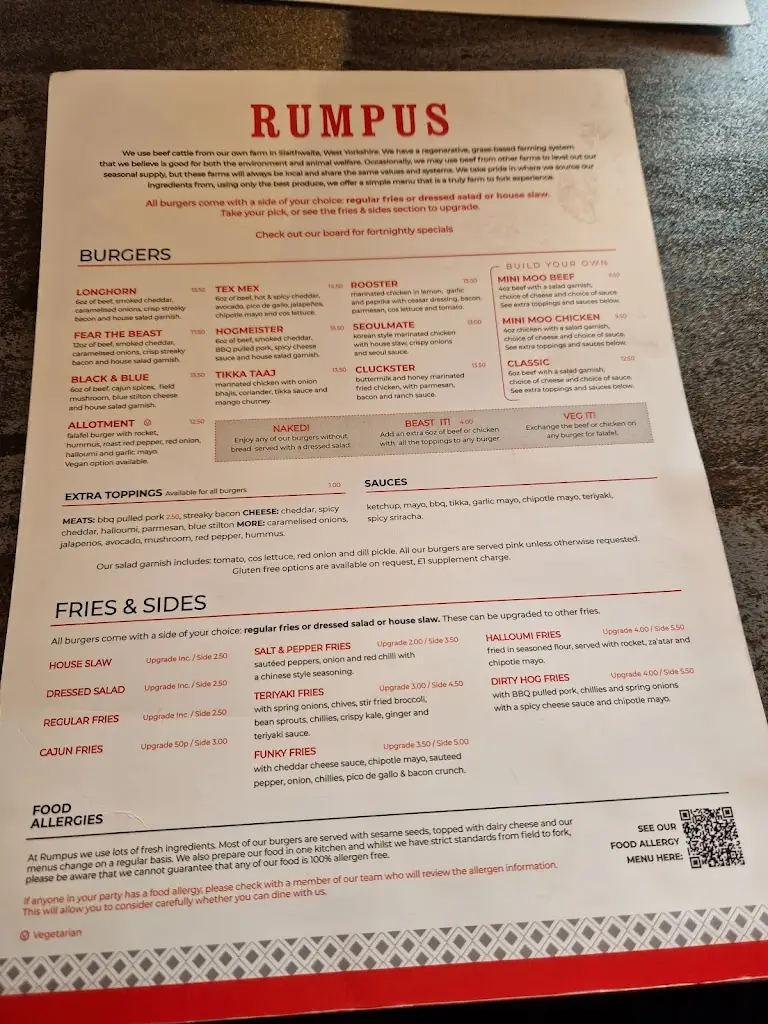 Menu_Rumpus Burger - Saltaire_Bingley_immagine_1