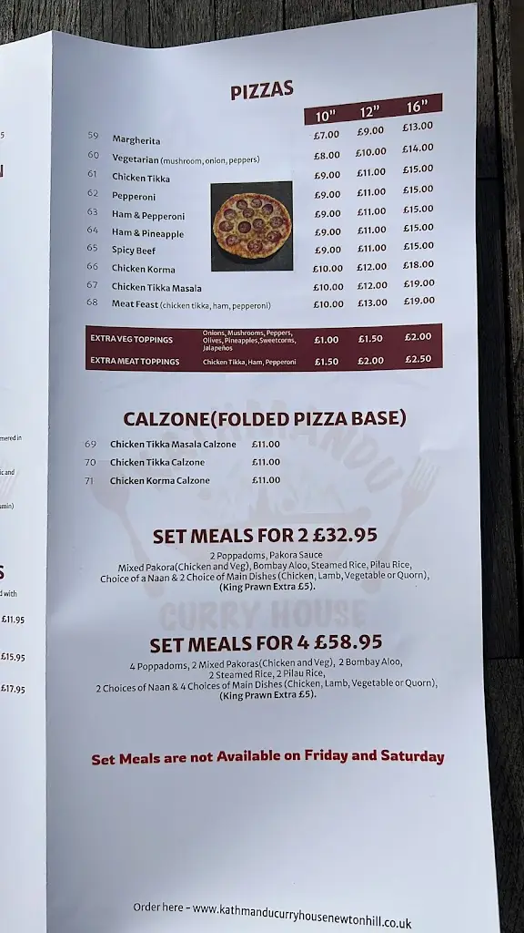 Menü_Kathmandu Curry House_Newtonhill_Bild_3