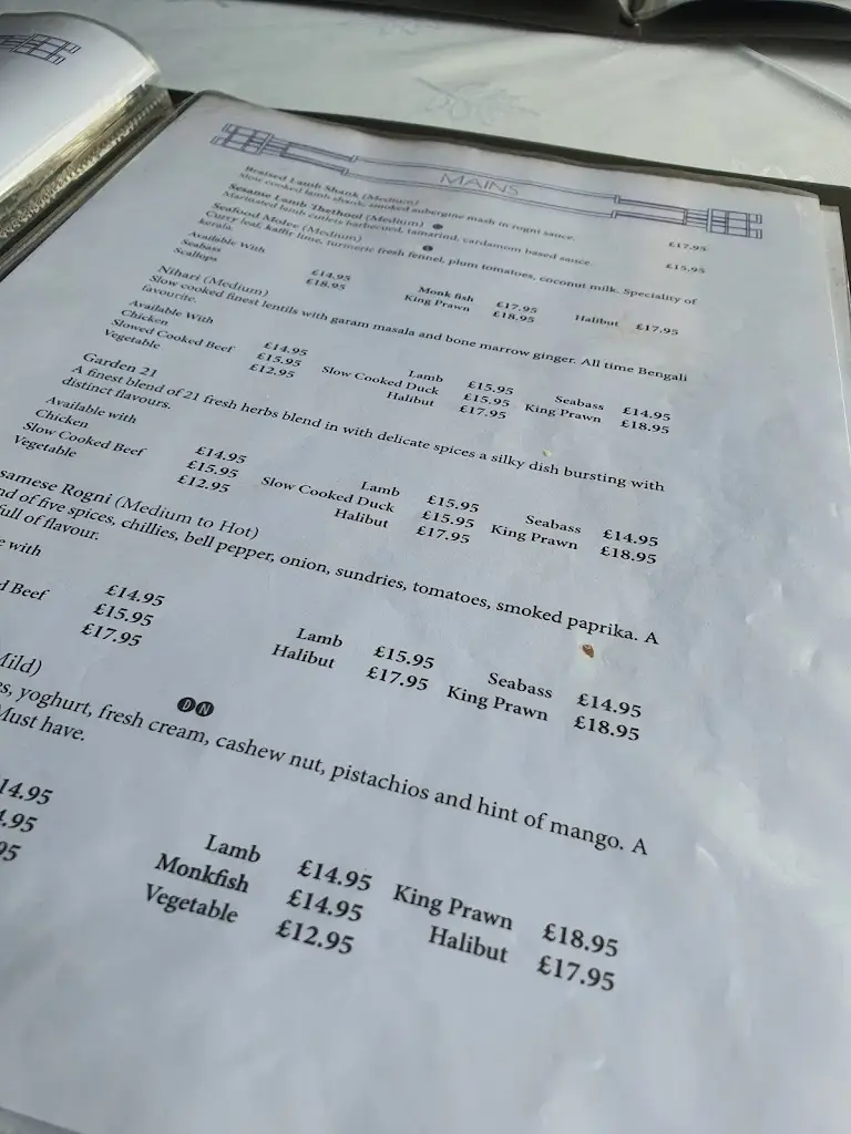 Menu_Carron to Mumbai Restaurant Stonehaven_Newtonhill_image_1