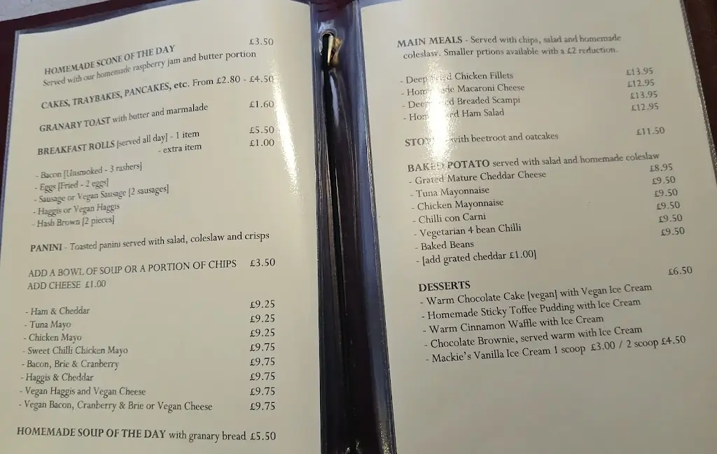 Menu_The Villa_Newtonhill_image_1