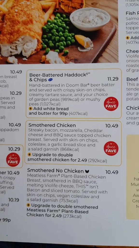 Menu_Mains Of Balquharn Brewers Fayre_Newtonhill_immagine_1