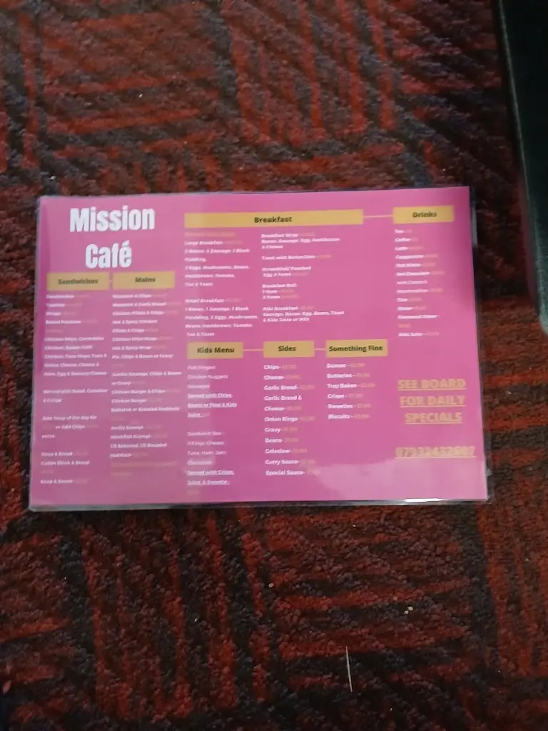 Menu_Mission Cafe_Peterhead_immagine_1