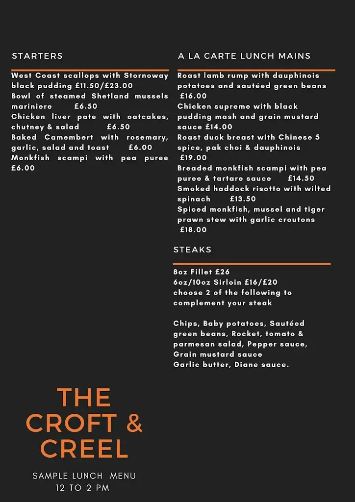 Menu_The Croft & Creel_Reddingmuirhead_image_2